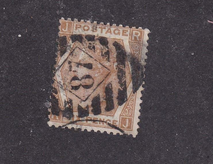 GREAT BRITAIN # 59 PLATE 11 6d DIAMOND 87 CANCEL CAT VALUE $55