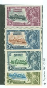 Northern Rhodesia #18-21 Unused Single (Complete Set)