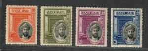 Zanzibar Sc#214-217 M/H/VF, Toned Gum, Complete Set, Cv. $25