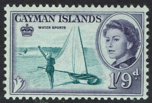 CAYMAN ISLANDS 1962 QEII WATER SPORTS 1/9 MNH **