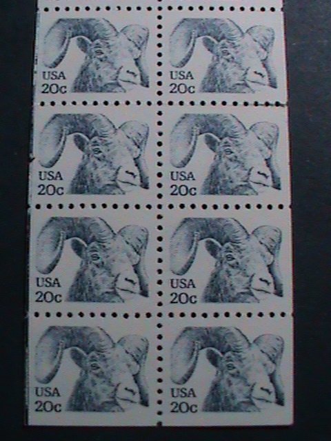 ​UNITED STATES-1982-SC# 1949a -GOAT MNH -BOOKLET PANE- 10 STAMPS- VF VERY FINE