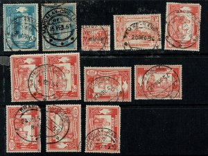 Burma batch of postmarks mostly 1950s