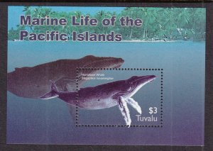Tuvalu 966 Whales Souvenir Sheet MNH VF