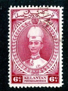 1937 Kelantan  Sc# 33 used cv $12.50 ( 8000 BCXX )