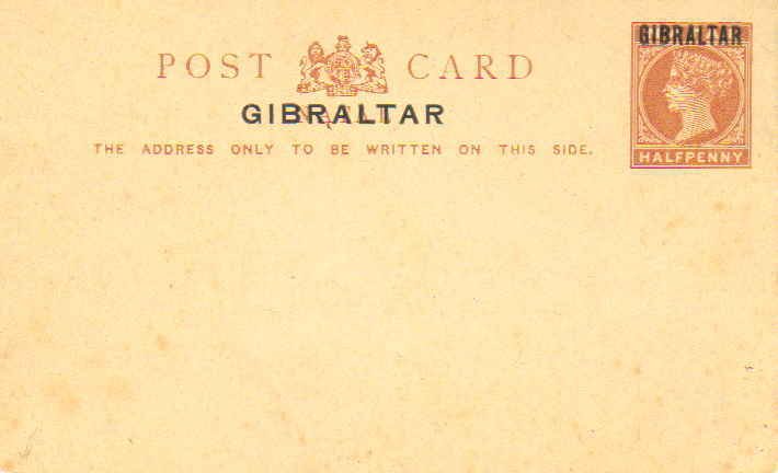 Gibraltar Higgins & Gage 1 Unused.