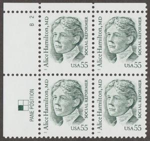 2940,MNH plate # B2