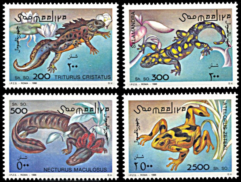 Somalia Michel 580-583, MNH, Amphibians