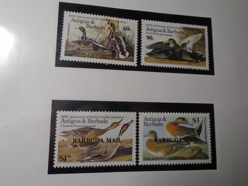 Barbuda   Birds   J J Audubon  #  706/708/709-711