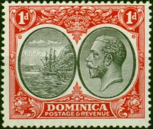 Dominica 1933 1d Black & Scarlet SG73 V.F MNH