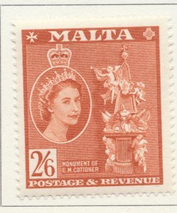 1956 British Dominion MALTA 2s6d MH* Stamp A28P47F30384-