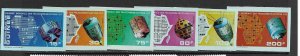 Guinea 604-7, C120-1 MNH Space imperf. set cpl. X 5 vf.  2022 CV $ 29.25+