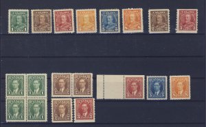 19x Canada George V & George VI Stamps Incl 4x Coils 1x BP Guide Value = $83.50