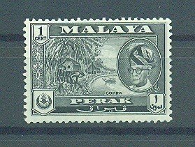 Malaya - Perak sc# 127 (2) mnh cat value $.25