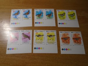 Birds   Wallis et Futuna  #  363-68  MNH  imperf pair