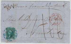 US Scott 68 10c on 1864 Cover to Amsterdam Holland