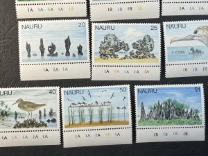 NAURU # 165-181-MINT/NEVER HINGED---COMPLETE SET PLATE # SINGLES---1978-79