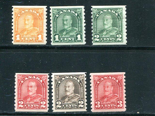 Canada #178-83    Mint  F-VF+