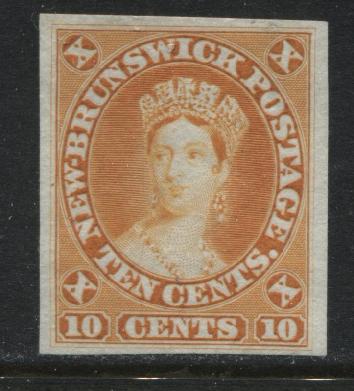 New Brunswick 1860 10 cents Plate Proof in orange (JD)