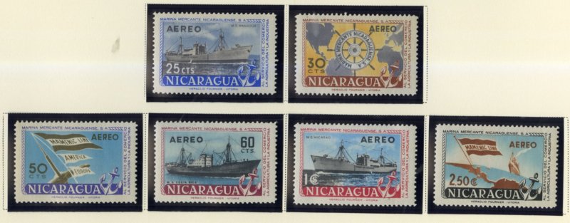 NICARAGUA  C398-C403   MH  SCV $7.10  BIN $3.10