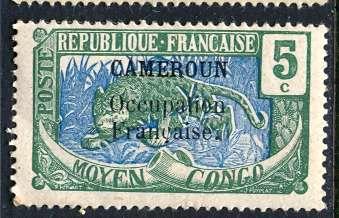 Cameroun; 1916: Sc. # 133: **/MNH Single Stamp