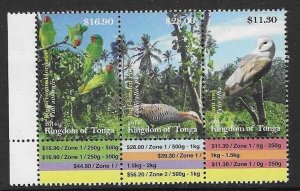 TONGA SG1756/8 2014 BIRDS MNH