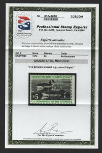 $US Sc#RW43 M/NH/XF 90 PSE Graded Cert., Duck Stamp, SMQ. $40