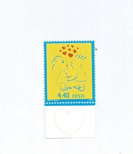 ESTONIA - 2001 - Valentines Day - Perf Single Stamp - Mint Lightly Hinged