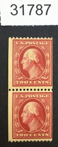 US STAMPS #386  MINT OG NH PAIR  LOT #31787