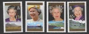 FALKLAND ISLANDS SG761/4 1996 70th BIRTHDAY OF QUEEN ELIZABETH  MNH