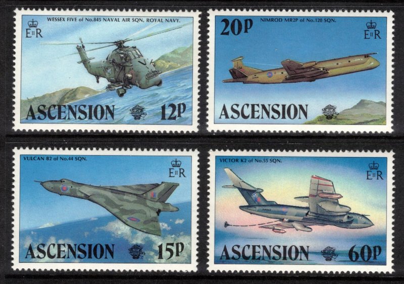 ASCENSION 1983 Manned Flight Anniversary; Scott 332-35, SG 341-44; MNH