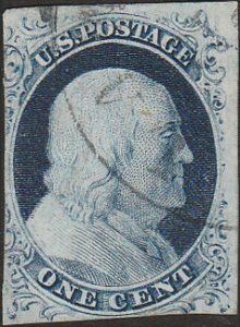 # 9 Blue Used DOUBLE TRANSFER POSITION 90R1L Ben Franklin