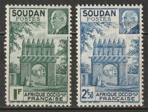 French Sudan 1941 Sc 118-9 set MH*
