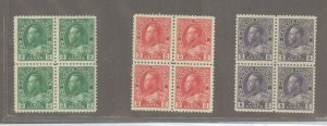 Canada #106/112 Unused Multiple