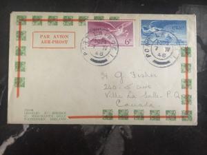 1948 Waterford Ireland First Day Cover FDC To La Salle Canada
