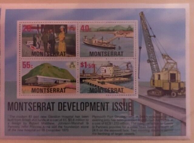 Souvenir Sheet Montserrat Scott #373a NH