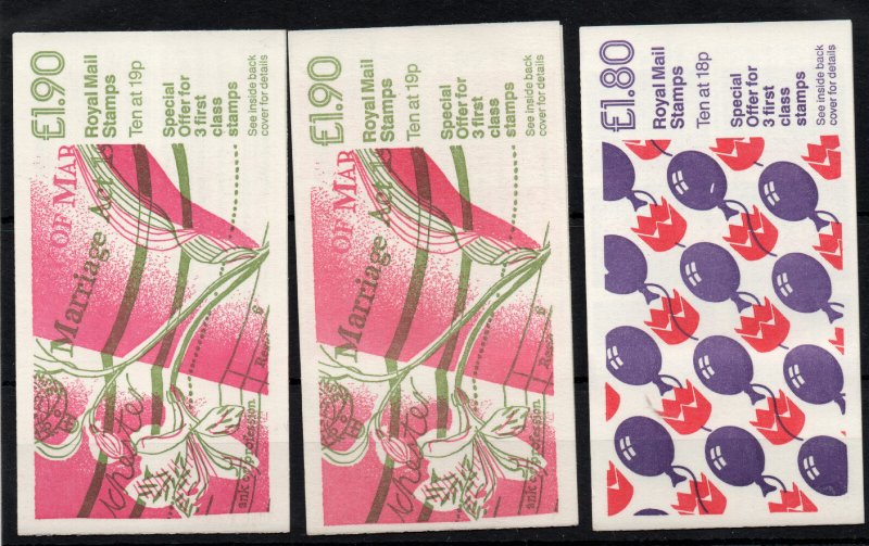 GB Folded QEII Booklet collection complete WS43683