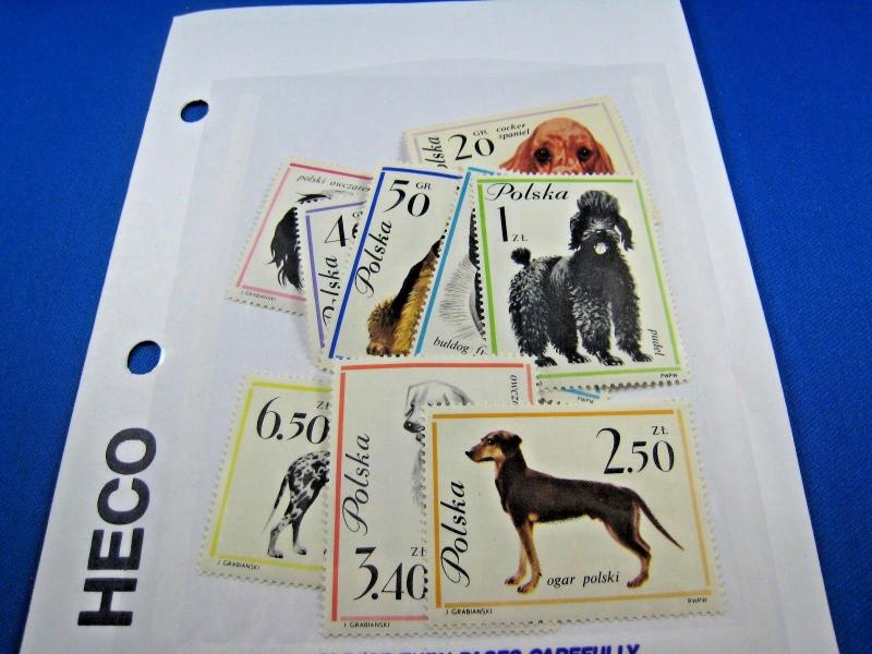 POLAND - TOPICAL STAMPS - DOGS - SCOTT #1115-1123 MNH     (br)