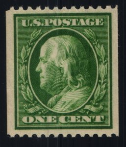 US Scott #385 - VF - 1c Green - Franklin - MNH - 1910