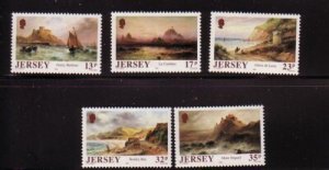 Jersey Sc 527-31  1989 Kilpack Paintings stamp set  mint NH