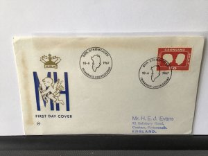 Greenland 1967 first day issue stamps cover R25902