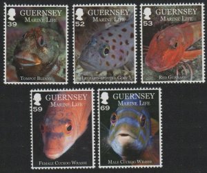 2013 Guernsey 1409-1413 Sea fauna