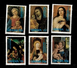 Ghana 1981 - Religion, Christmas - Set of 6 Stamps - Scott #770-75 - MNH