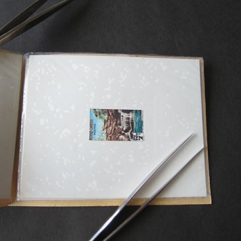 France Cambodias 1963 Sc 123-25 set Imperf. BLK(4) sheet+Proof Folders - rare