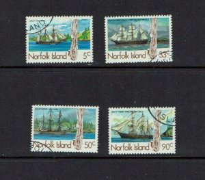 Norfolk Island: 1985 19th Century Whaling Ships,  Fine Used set.