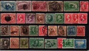 USA Superb centering used stamp collection lot of early 1890-1903 XF condition