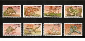 Lesotho 1992 - Dinosaurs - Set of 8 Stamps - Scott #907-14 - MNH