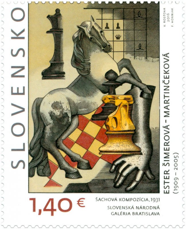 Stamps of Slovakia 2016-ART: Esther Simerova - Martincekova (1909 - 2005)