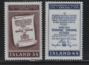 ICELAND   493-494  MNH