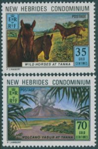 New Hebrides 1973 SG180-181 Tanna Island set MNH