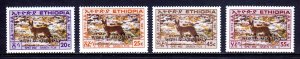 ETHIOPIA — SCOTT 1234-1237 — 1988 WORLD AIDS DAY OVERPRINT SET — MNH — SCV $36